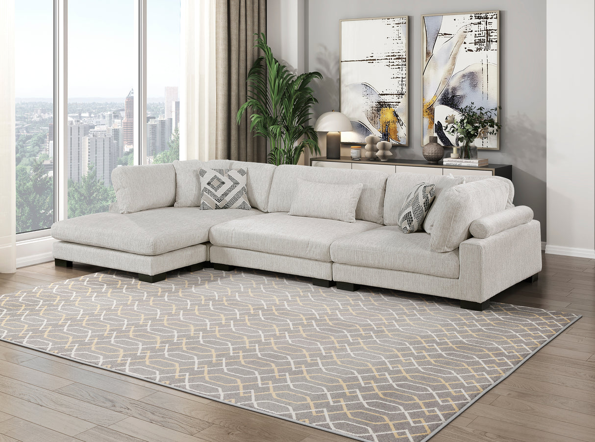 Tinley Beige Reversible Chaise from Homelegance - Luna Furniture