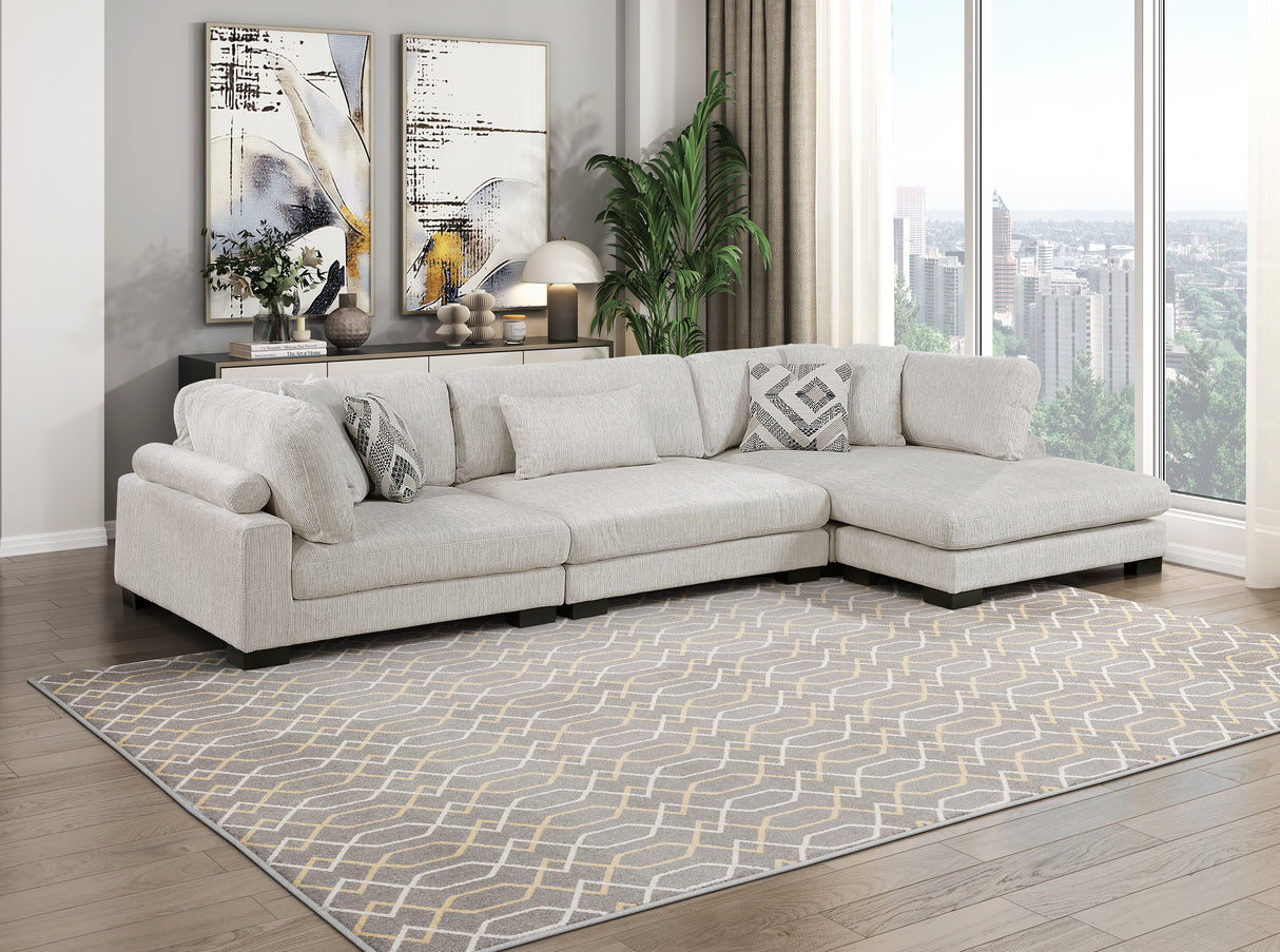 9555BEG-CR Corner Seat from Homelegance - Luna Furniture