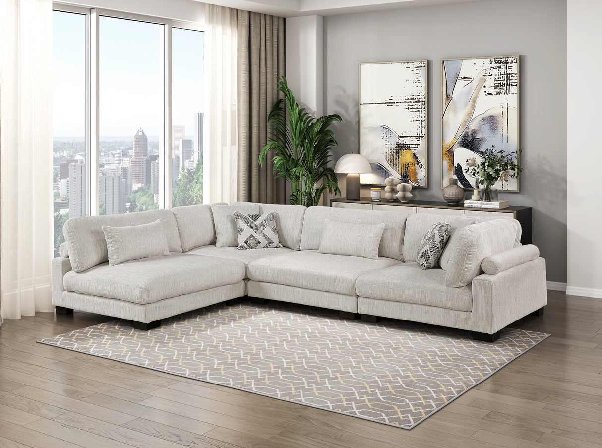 9555BEG-CR Corner Seat from Homelegance - Luna Furniture