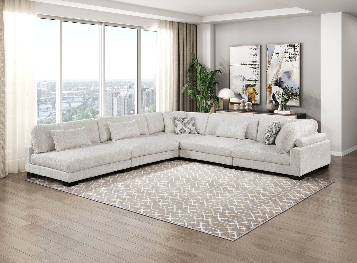 9555BEG-CR Corner Seat from Homelegance - Luna Furniture