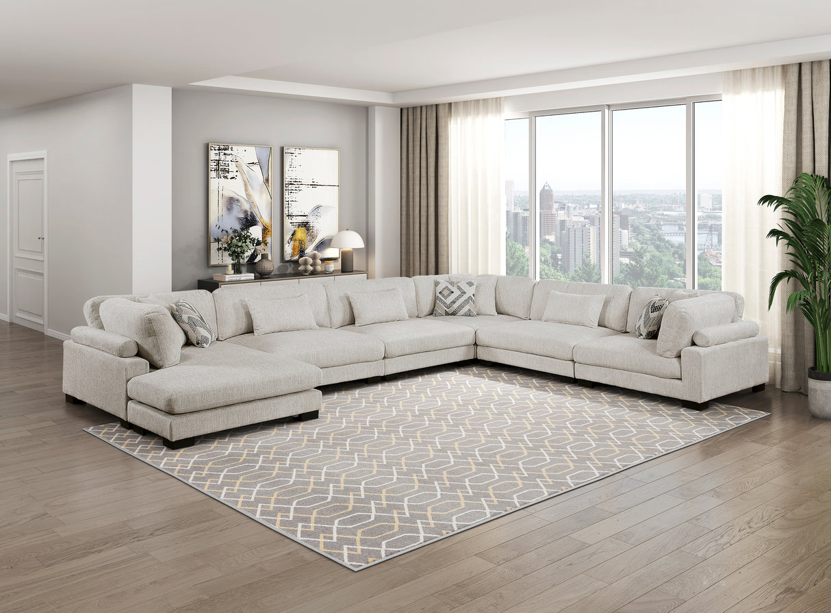 9555BEG-CR Corner Seat from Homelegance - Luna Furniture