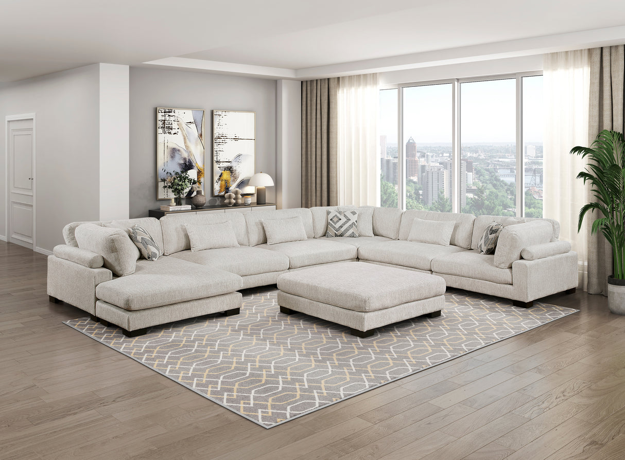 9555BEG-CR Corner Seat from Homelegance - Luna Furniture