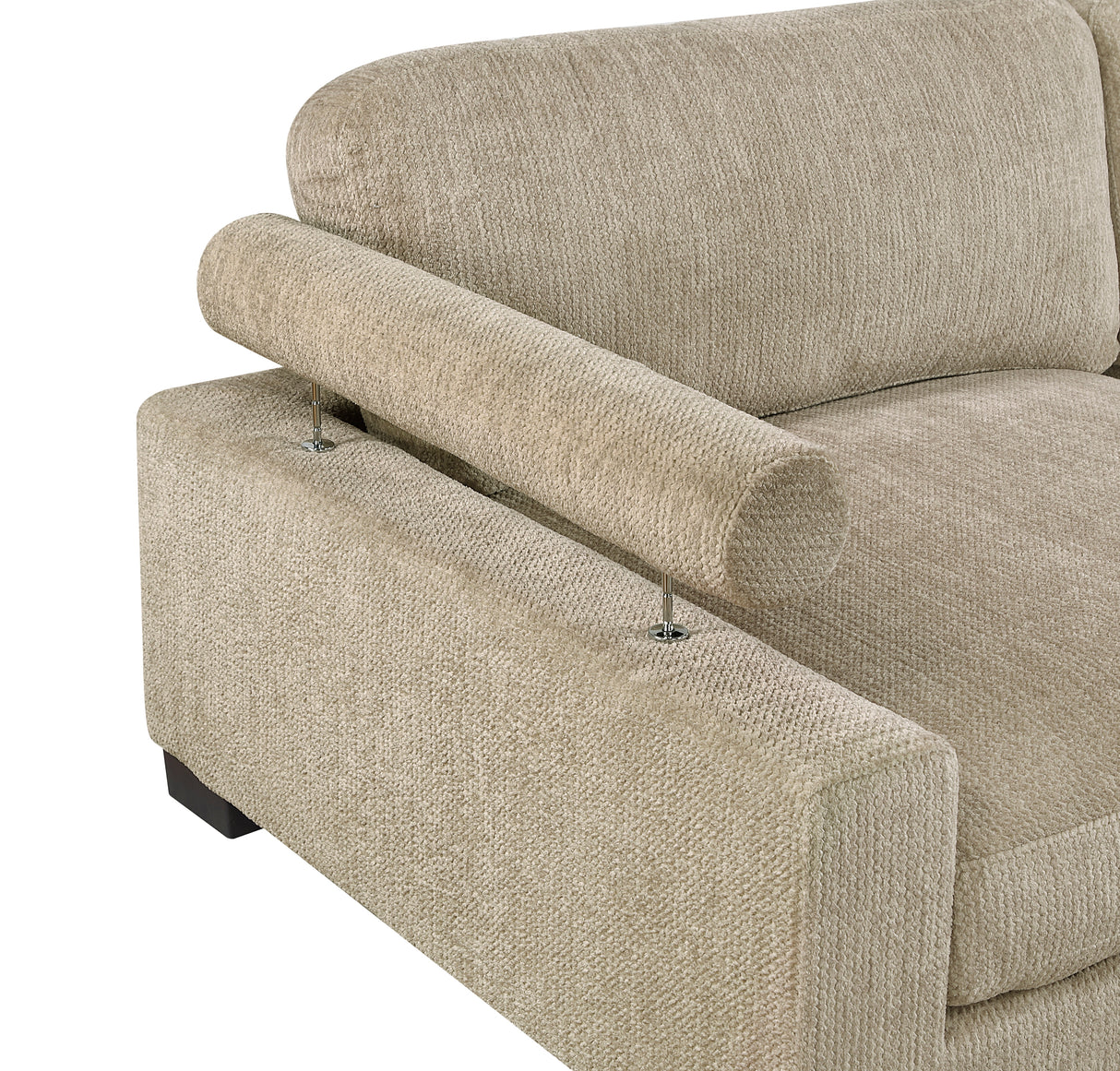 Tinley Brown Armless Chair from Homelegance - Luna Furniture