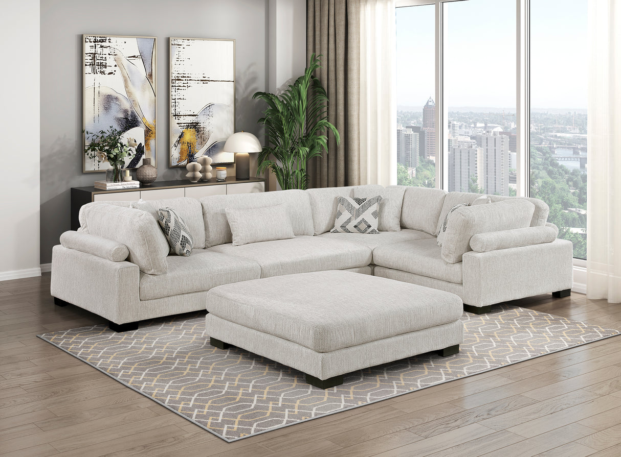 9555BEG-CR Corner Seat from Homelegance - Luna Furniture