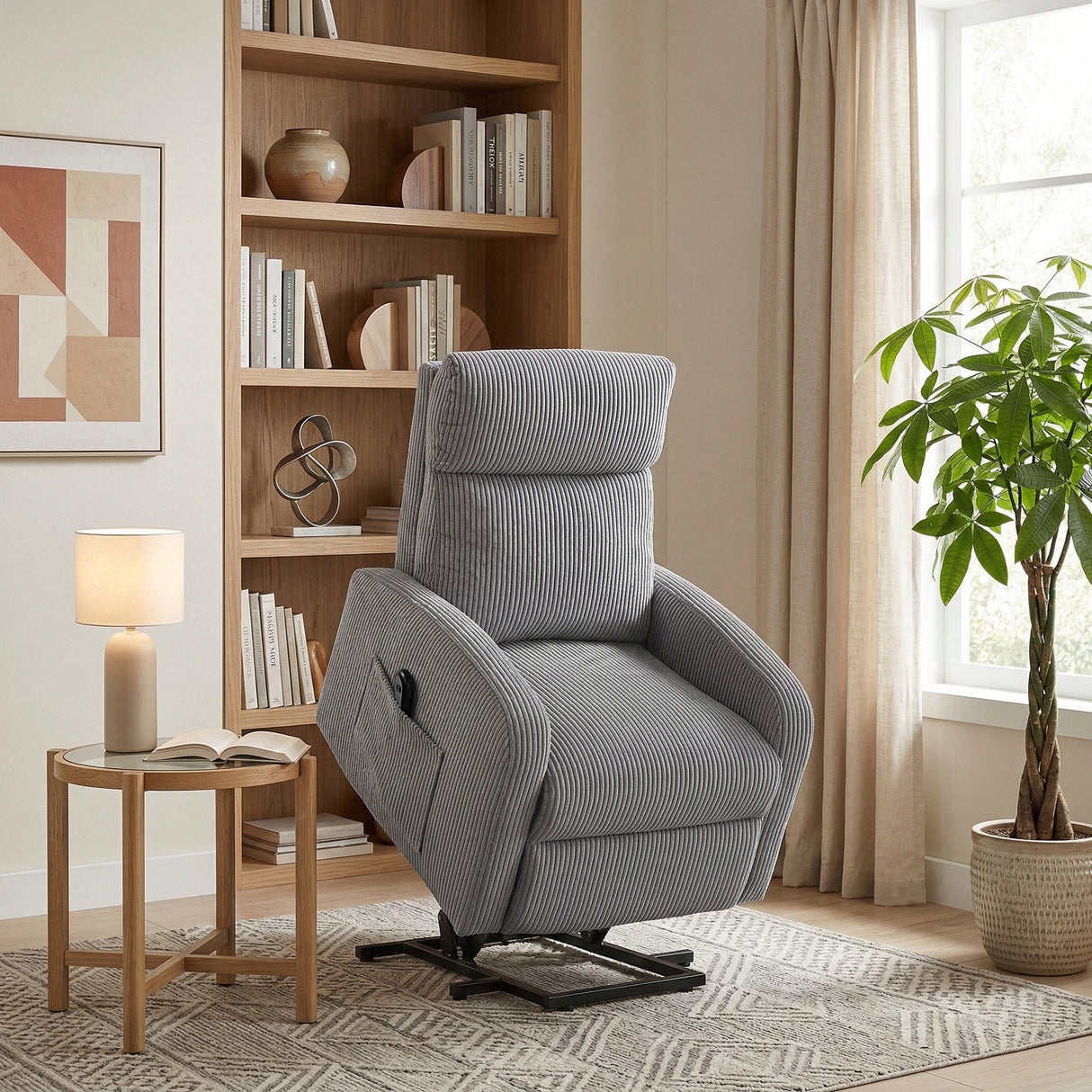 Parsons Dark Gray Power Lift Chair from Homelegance - Luna Furniture