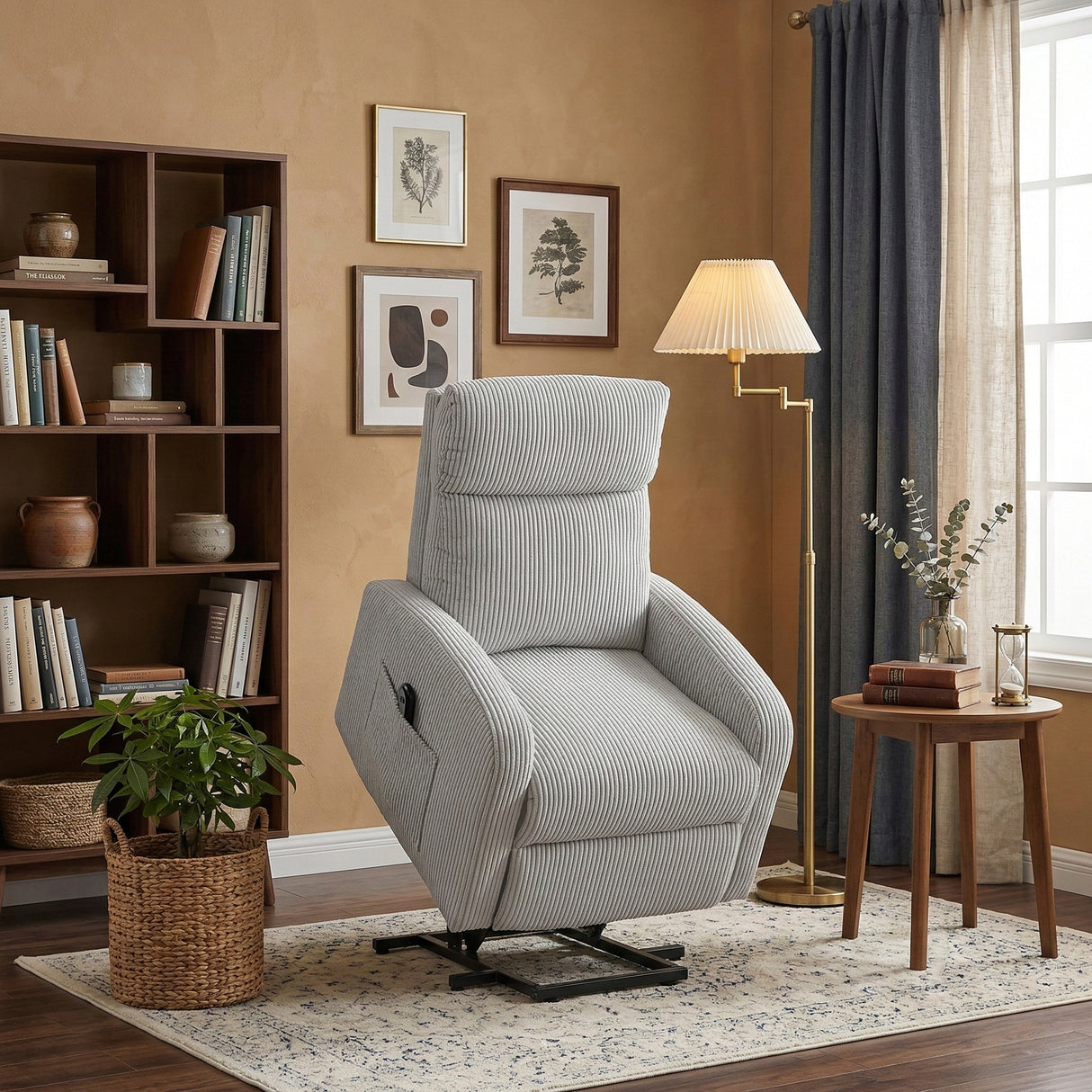 Parsons Gray Power Lift Chair from Homelegance - Luna Furniture