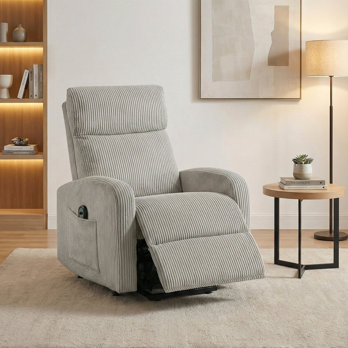 Parsons Gray Power Lift Chair from Homelegance - Luna Furniture