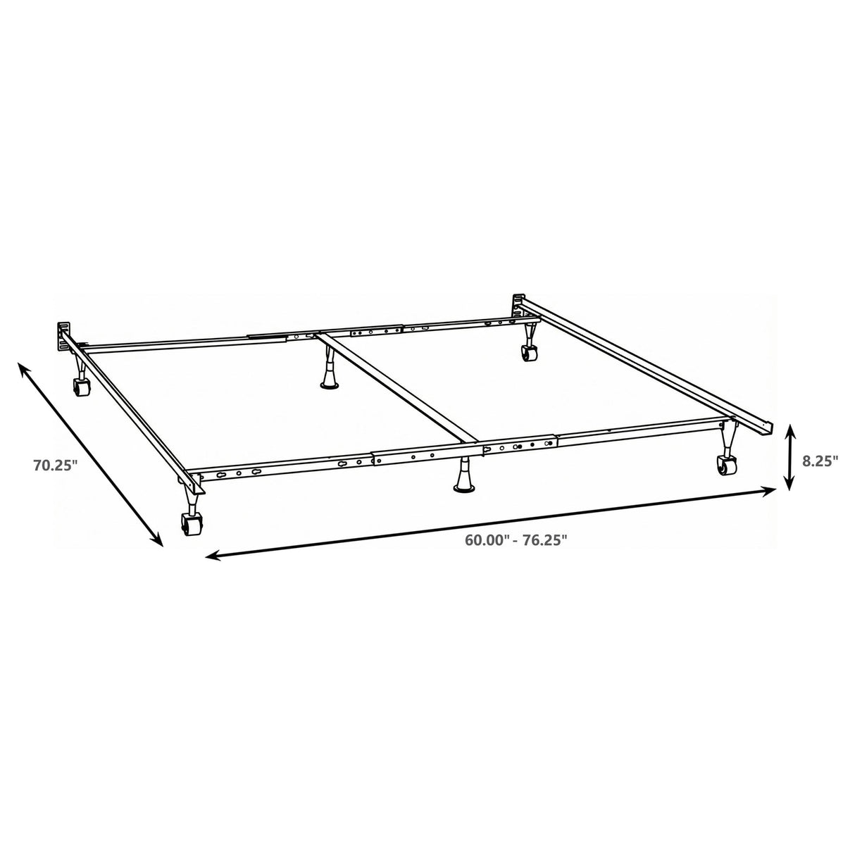 Mabel Black Queen/Eastern King/California King Bed Frame from Coaster - Luna Furniture