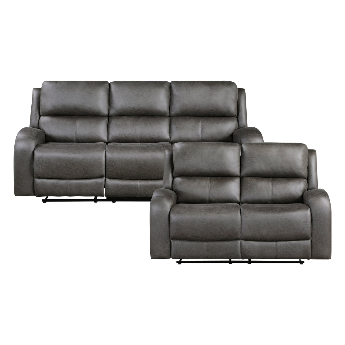 9601GY*2 2pc Set: Sofa, Love from Homelegance - Luna Furniture
