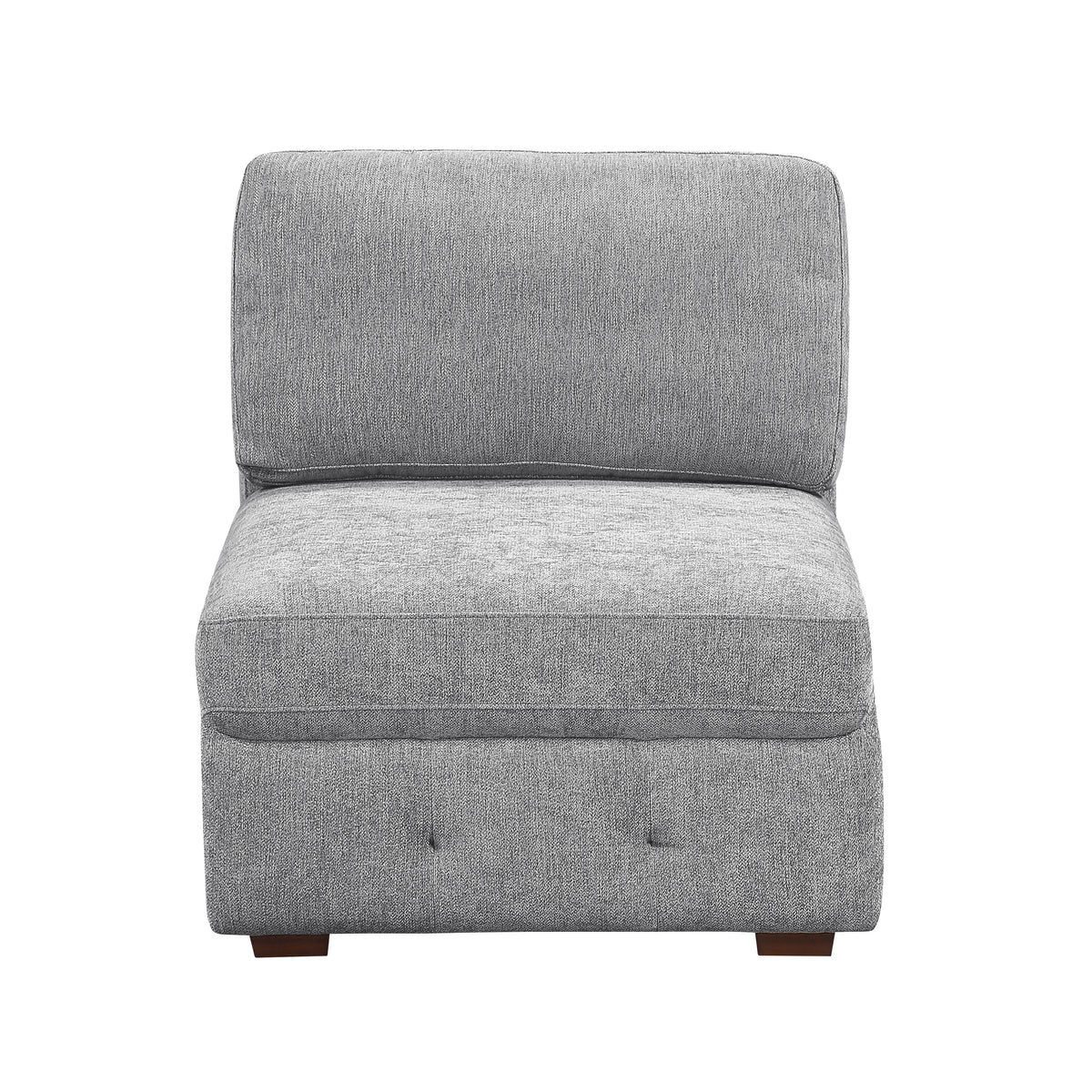 Raife Gray Armless Chair