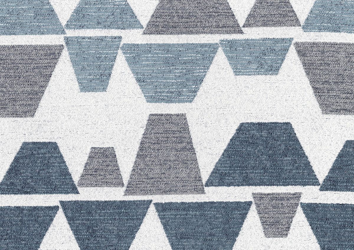 Raife Gray 5-Piece Right Chaise Sectional with Ottoman