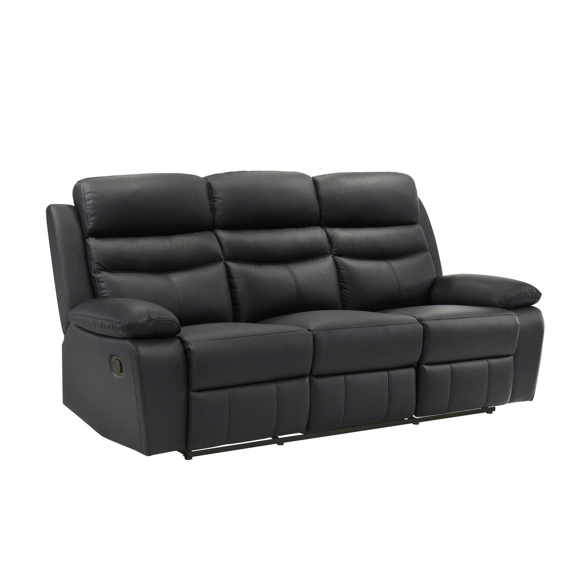 Hancock Black 2-Piece Double Reclining Set from Homelegance - Luna Furniture