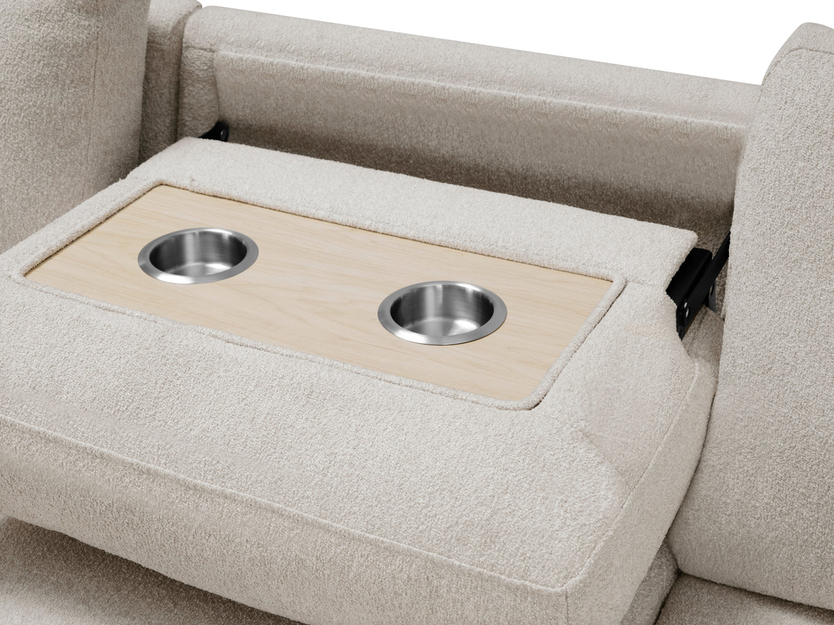 9630BE*32LRC (3)Sectional with Right Chaise, Pull-out Bed and Hidden Storages, Charging Ports from Homelegance - Luna Furniture