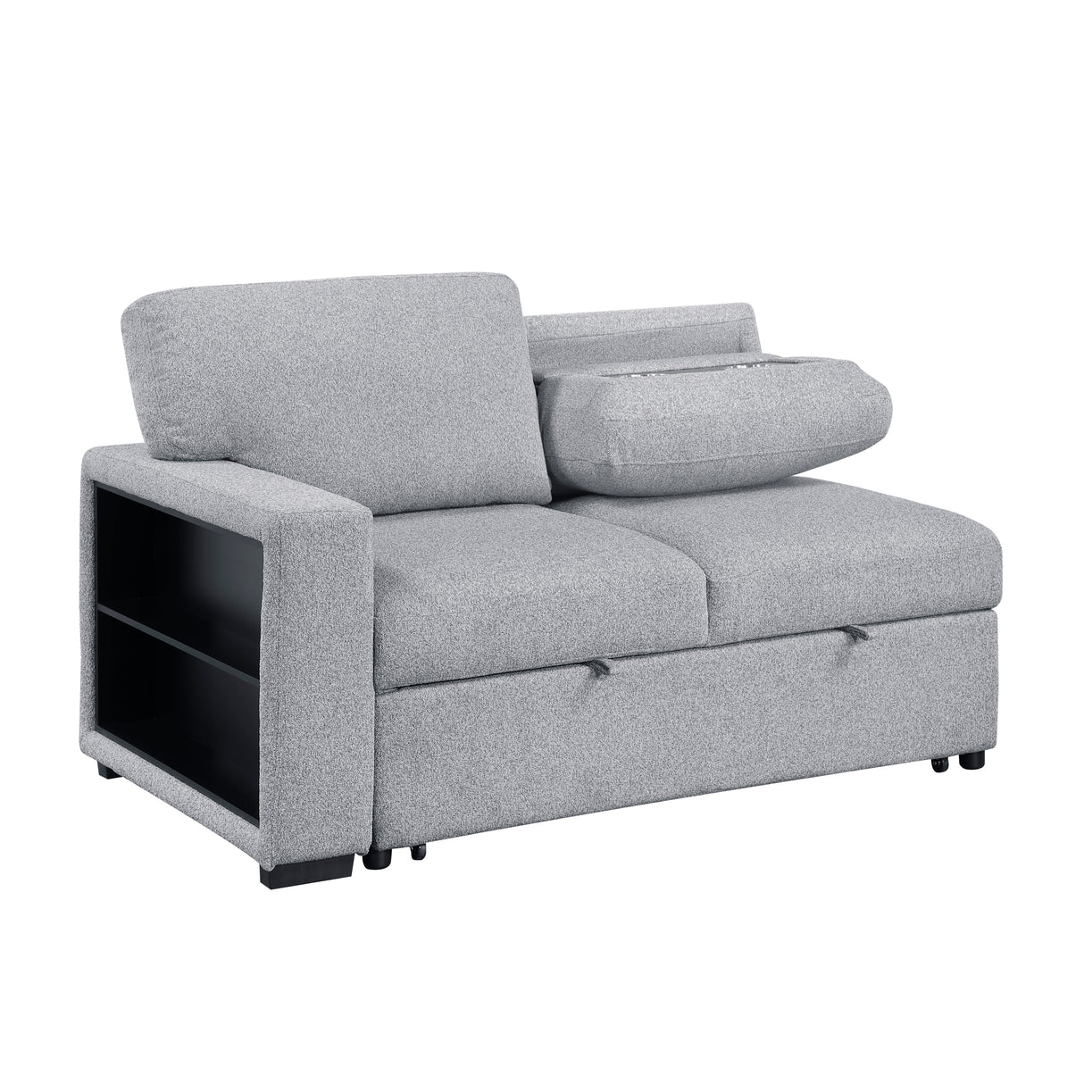 Pompano Gray 2-Piece Left-Side Sleeper Section from Homelegance - Luna Furniture