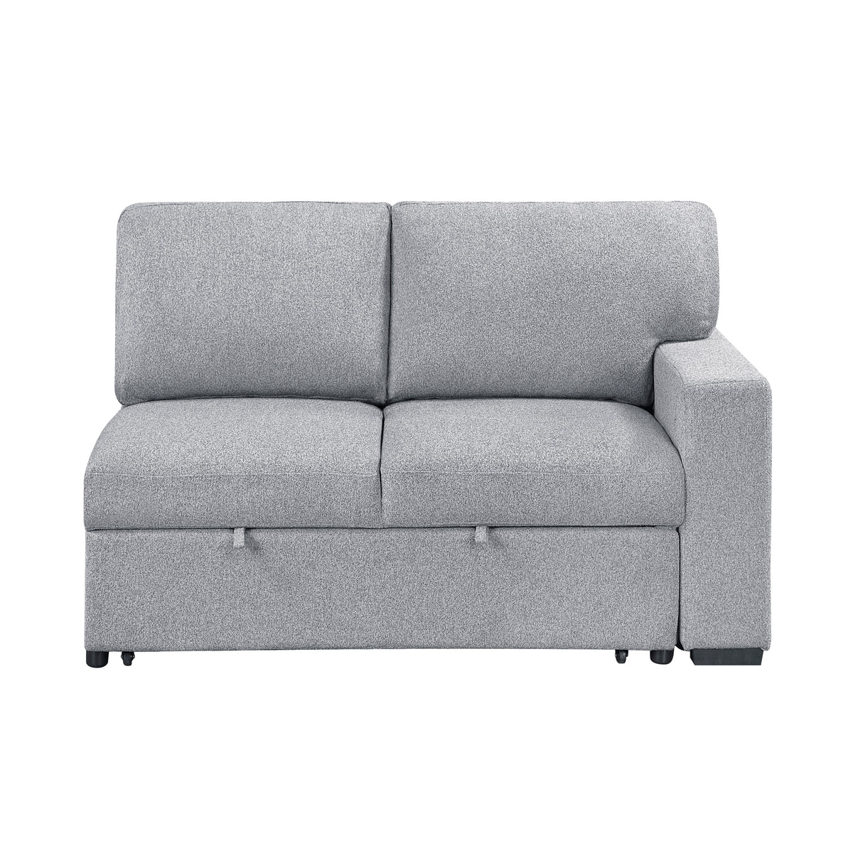 Pompano Gray 2-Piece Right-Side Sleeper Section from Homelegance - Luna Furniture