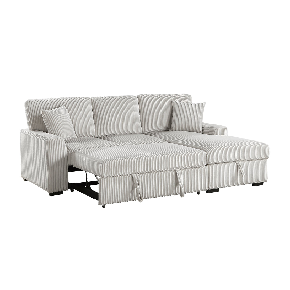 Marsh Gray 2-Piece Sectional with Right Chaise from Homelegance - Luna Furniture