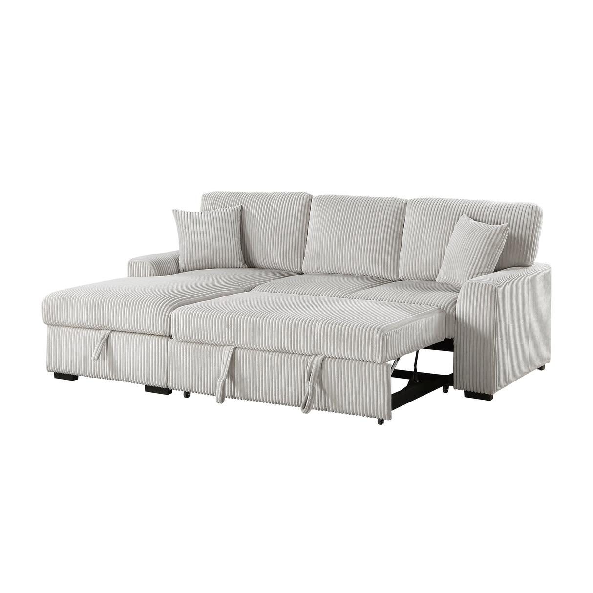 Marsh Gray 2-Piece Sectional with Left Chaise from Homelegance - Luna Furniture