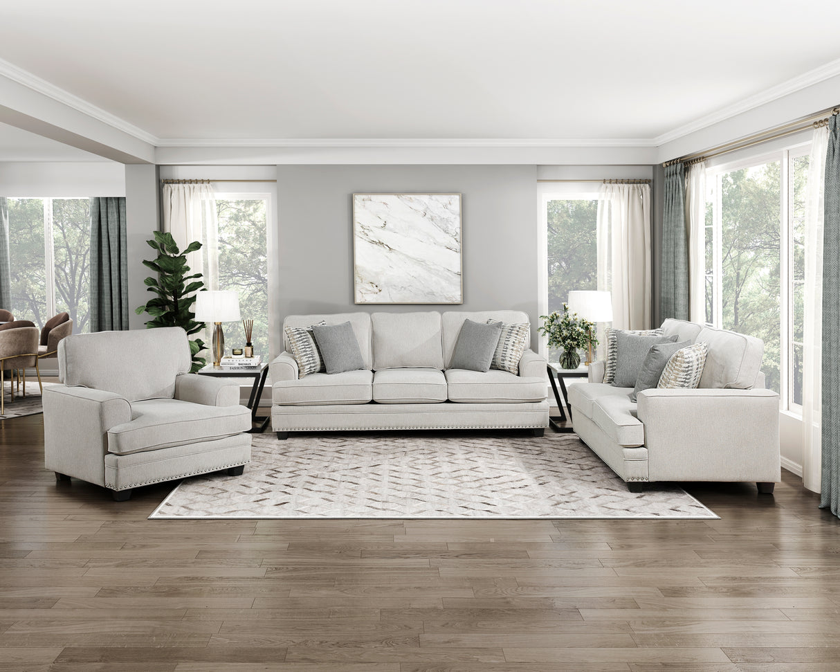 Rhett Beige 3-Piece Reversible Sectional with Pull-out Bed and Hidden Storage from Homelegance - Luna Furniture