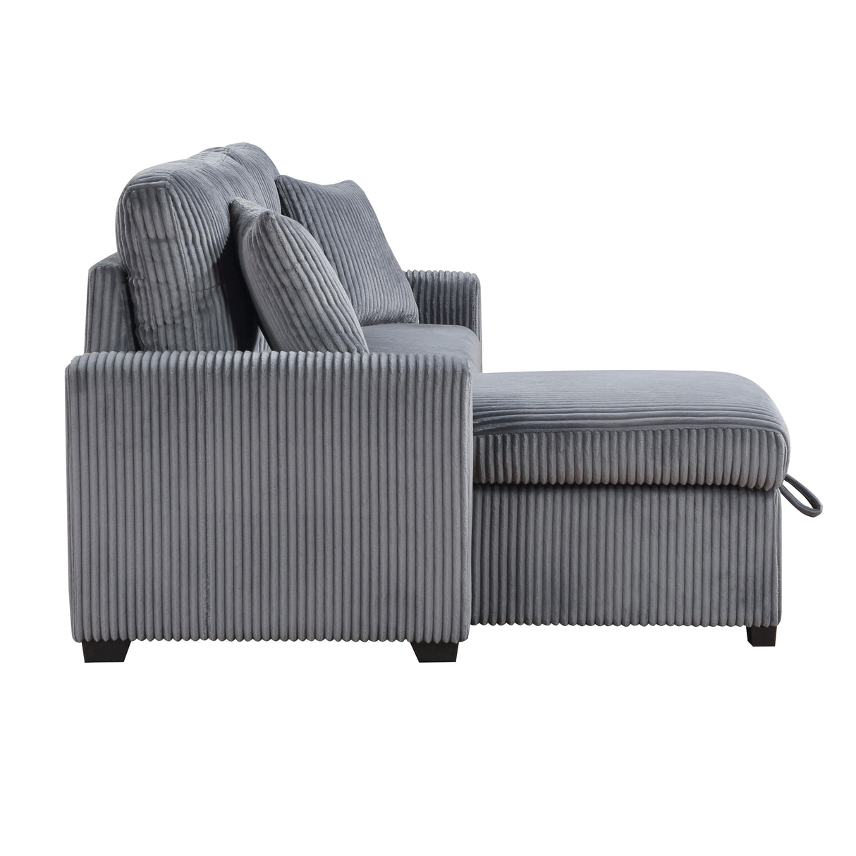 Rhett Beige 3-Piece Reversible Sectional with Pull-out Bed and Hidden Storage from Homelegance - Luna Furniture