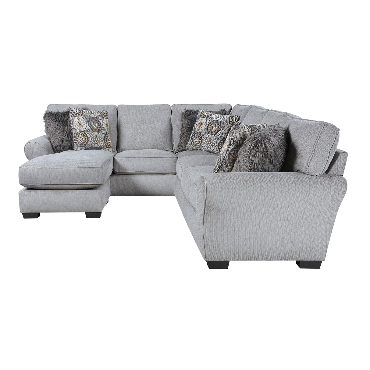 Kieran Gray 2-Piece Reversible Sectional from Homelegance - Luna Furniture