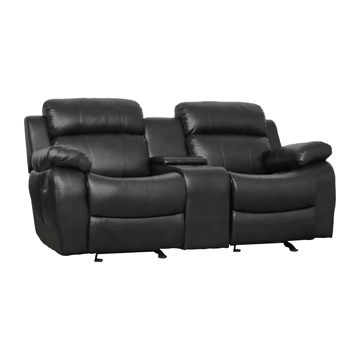 Marille Brown Bonded Leather Reclining Chair from Homelegance - Luna Furniture