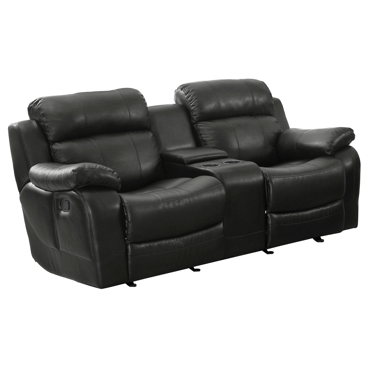 Marille Brown Bonded Leather Reclining Chair from Homelegance - Luna Furniture
