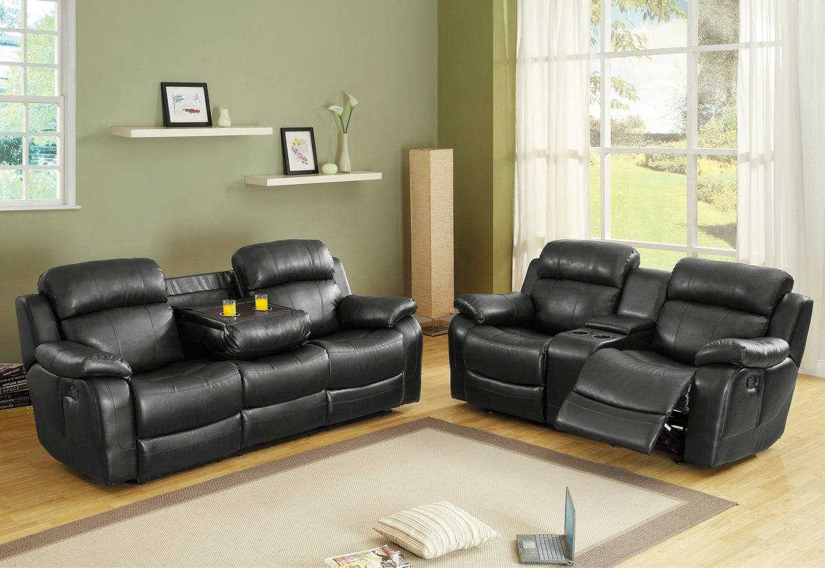 Marille Brown Bonded Leather Reclining Chair from Homelegance - Luna Furniture