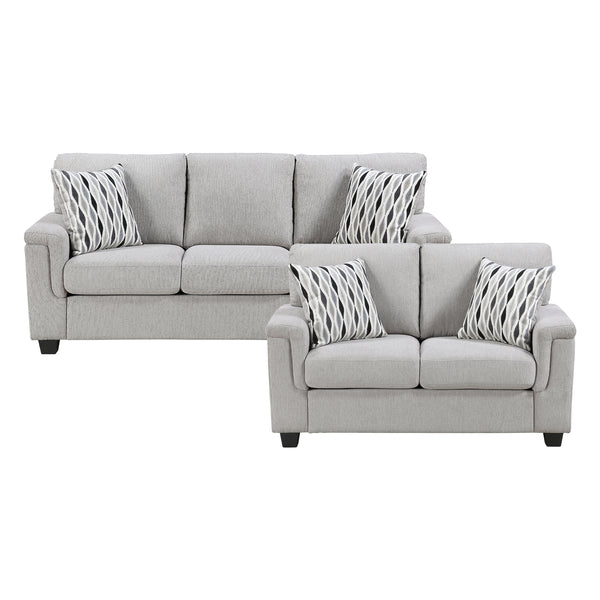 Chelsea Gray 2-Piece Living Room Set