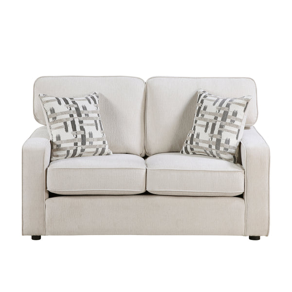 Frances Beige Loveseat