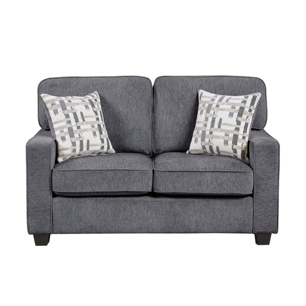 Frances Dark Gray Loveseat