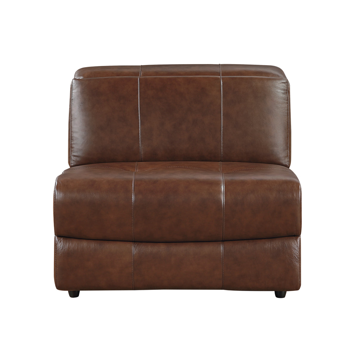Sutton Brown 6-Piece Modular Leather Power Reclining Sectional 9790BRW from Homelegance - Luna Furniture