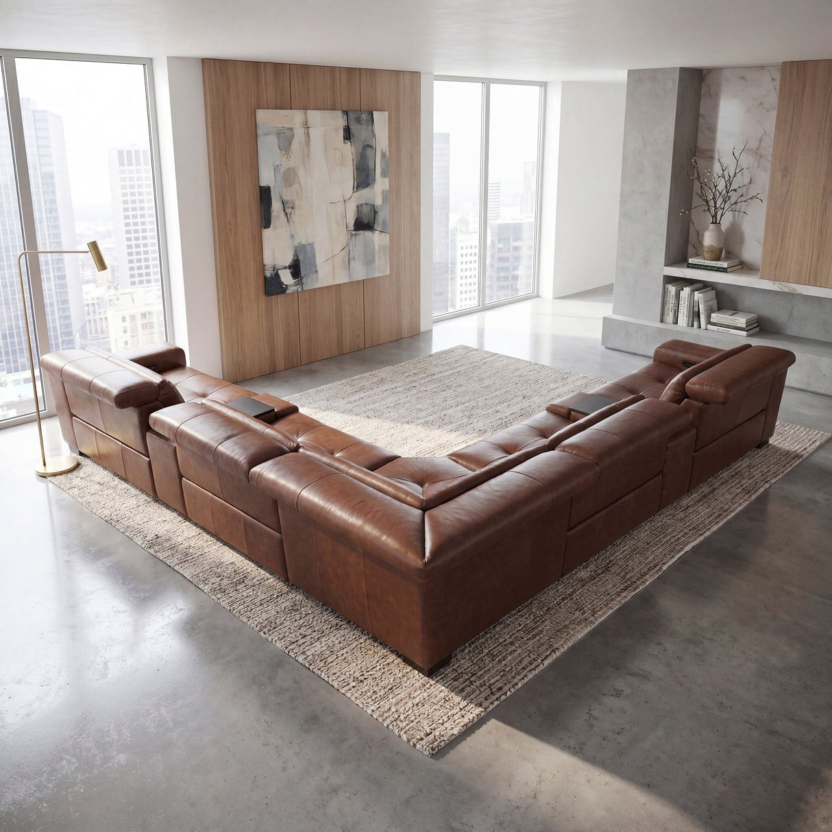 9790BRW-ARPWH (3/6)Power Armless Reclining Chair with Power Headrest from Homelegance - Luna Furniture