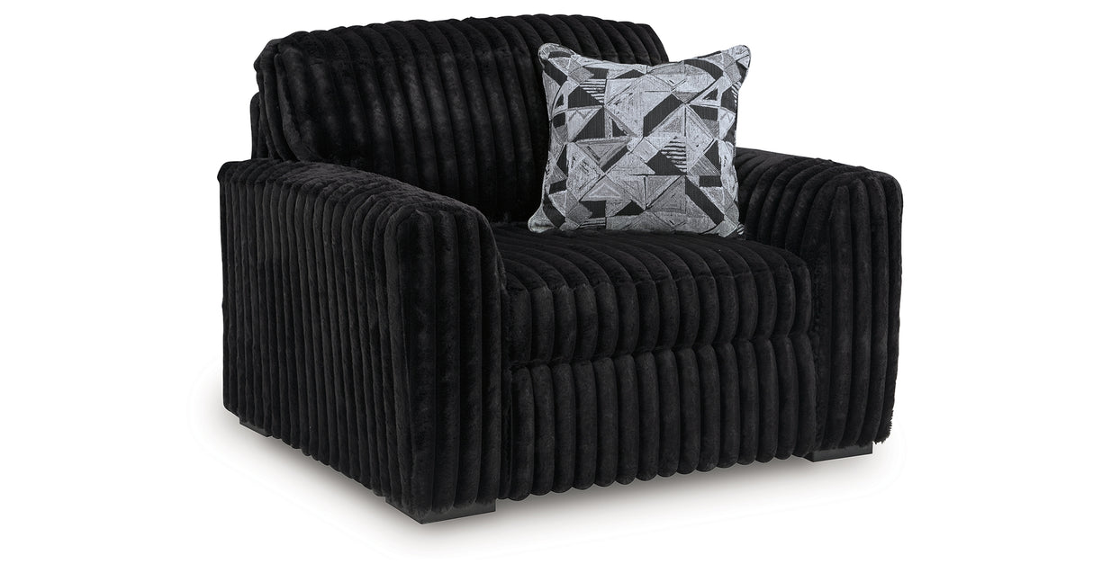 Midnight-Madness Sofa, Loveseat and Oversized Chair from Ashley Furniture - Luna Furniture