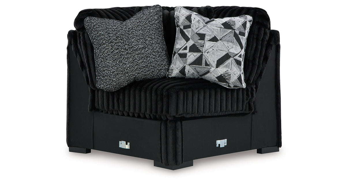 Midnight-Madness 4-Piece Sectional from Ashley Furniture - Luna Furniture