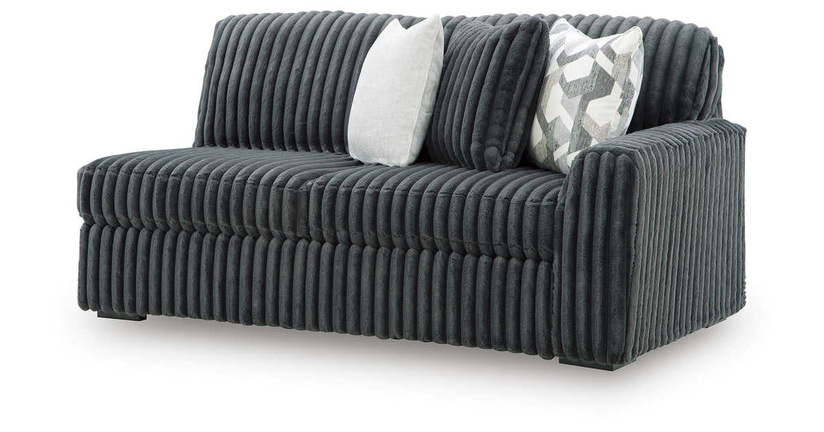 Midnight-Madness Gunmetal Right-Arm Facing Sofa from Ashley - Luna Furniture
