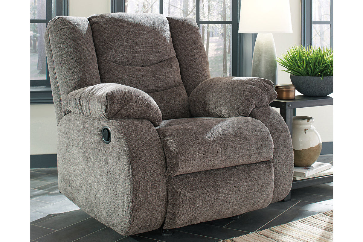 Tulen Gray Reclining Loveseat and Recliner from Ashley - Luna Furniture