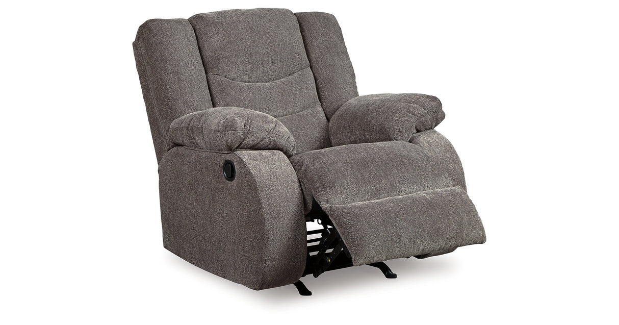 Tulen Gray Reclining Loveseat and Recliner from Ashley Furniture - Luna Furniture