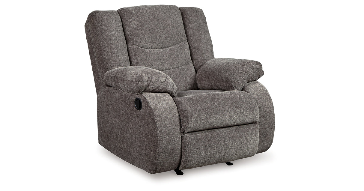 Tulen Gray Reclining Sofa and Recliner from Ashley Furniture - Luna Furniture