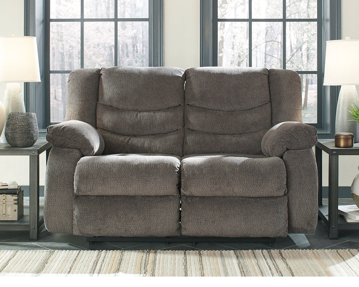 Tulen Gray Reclining Loveseat and Recliner from Ashley - Luna Furniture