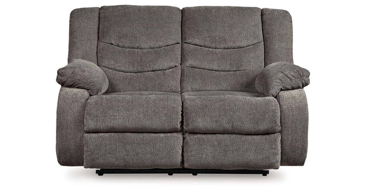 Tulen Gray Reclining Loveseat and Recliner from Ashley Furniture - Luna Furniture