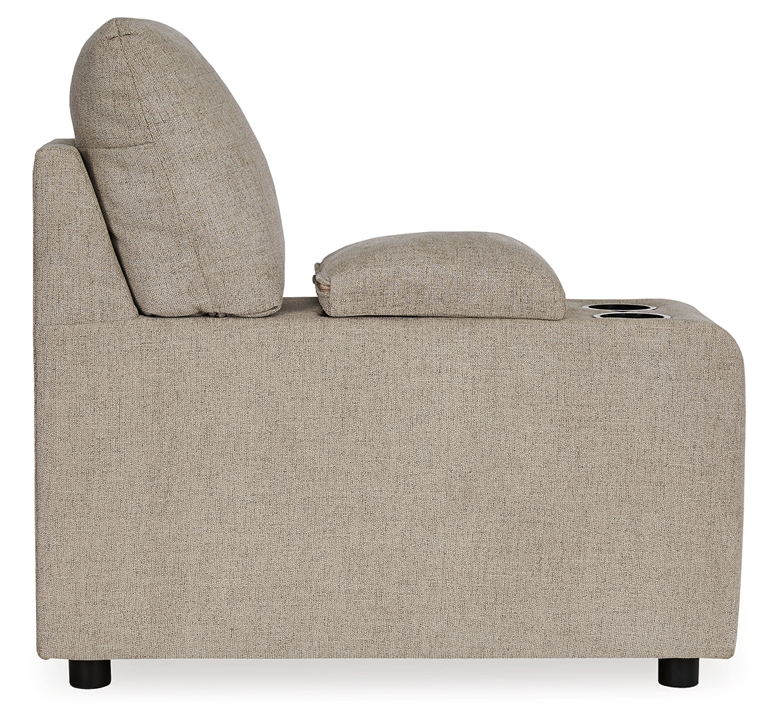 Kellway Bisque Console with Storage from Ashley - Luna Furniture