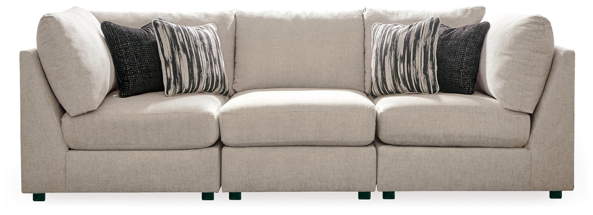 Kellway Bisque 3-Piece Sectional Sofa from Ashley - Luna Furniture