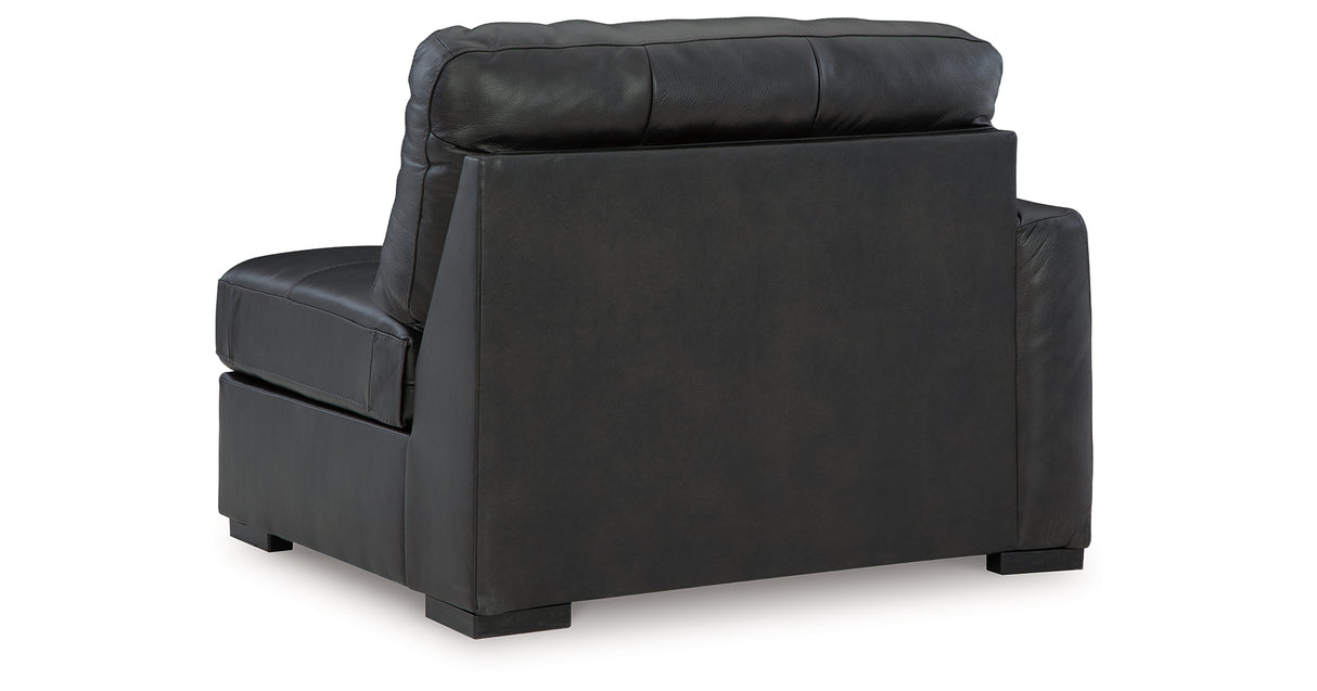 Brindley Pier 4-Piece Sectional with Ottoman in Fog from Ashley - Luna Furniture