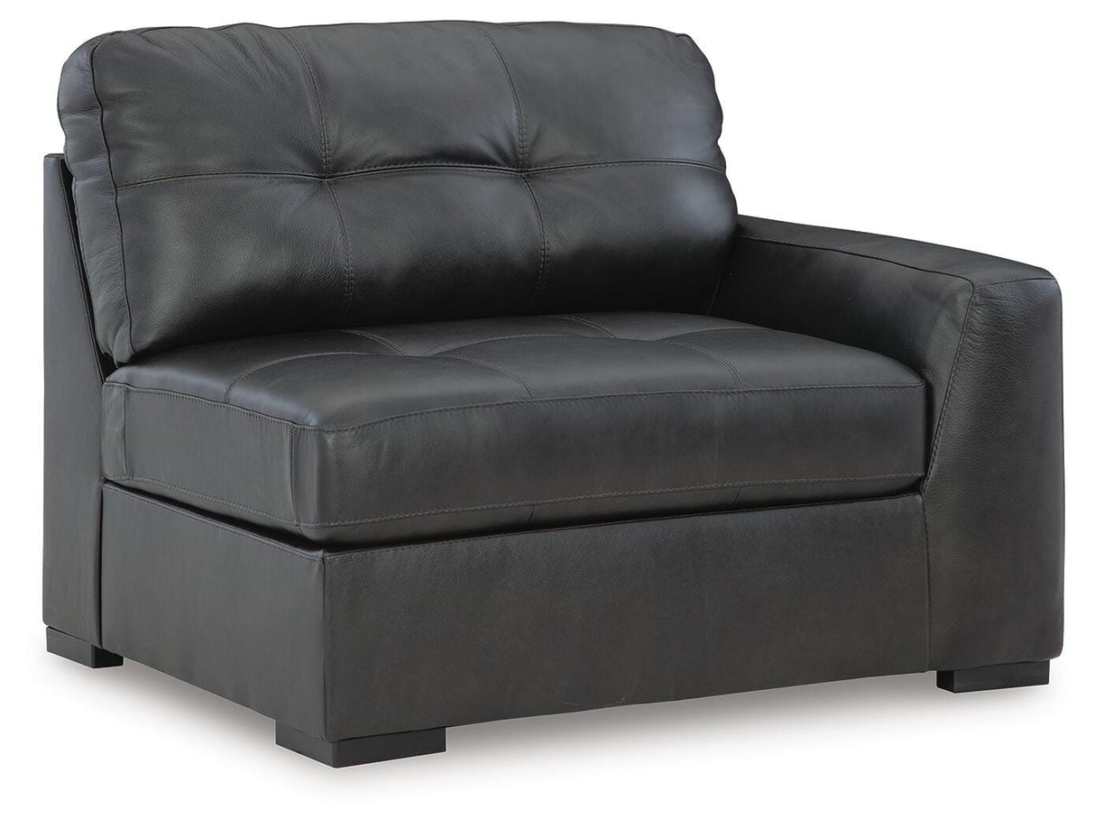Brindley Pier 4-Piece Sectional with Ottoman in Fog from Ashley - Luna Furniture