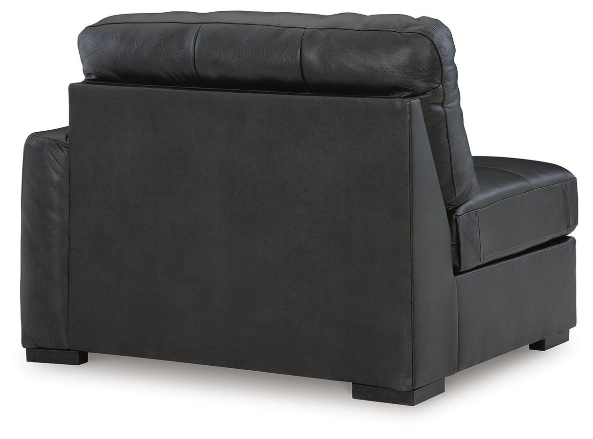 Brindley Pier 4-Piece Sectional with Ottoman in Fog from Ashley - Luna Furniture