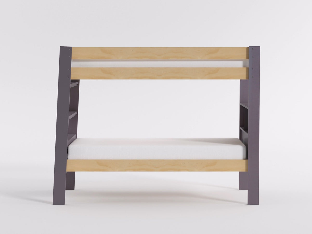 Arbor Plum and Natural Full/Full Bunk Bed from Homelegance - Luna Furniture