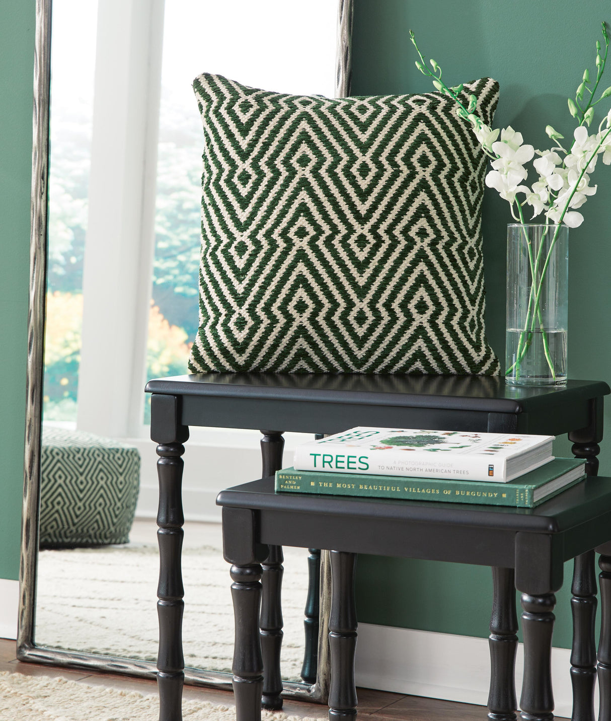 Digover Green/Ivory Pillow from Ashley - Luna Furniture