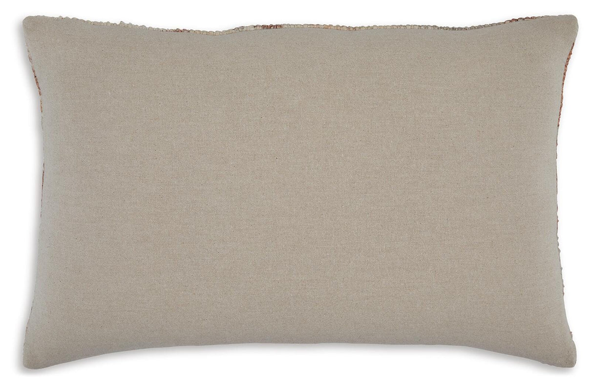 Aprover Rust/Gray/White Pillow (Set of 4) from Ashley Furniture - Luna Furniture