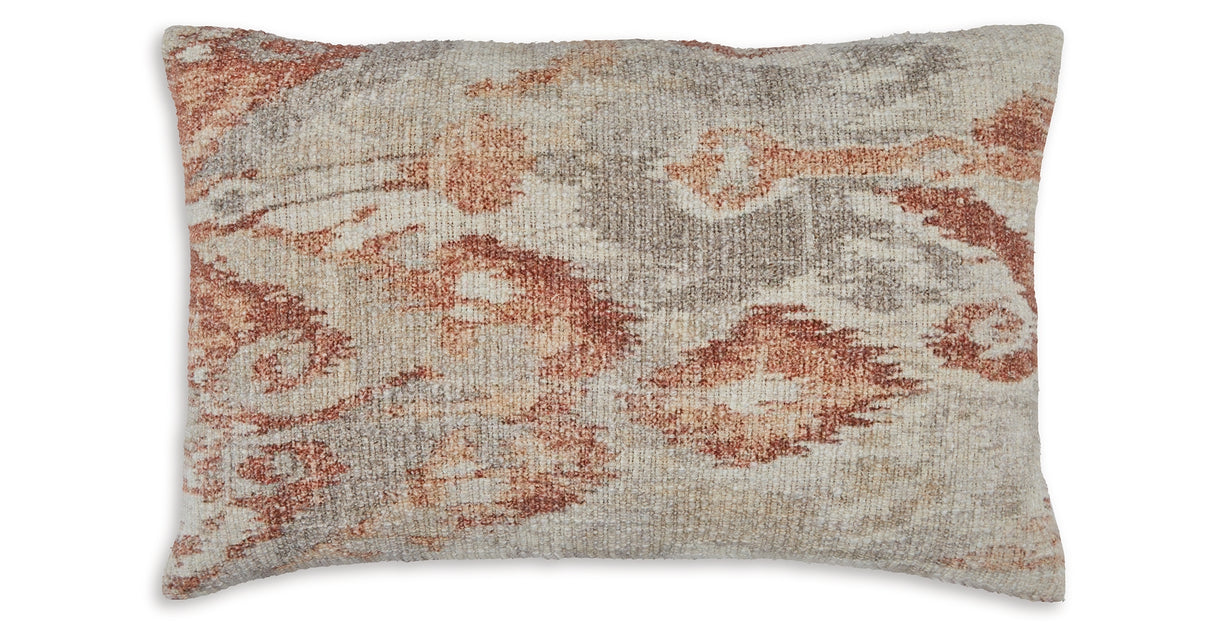 Aprover Rust/Gray/White Pillow (Set of 4) from Ashley Furniture - Luna Furniture