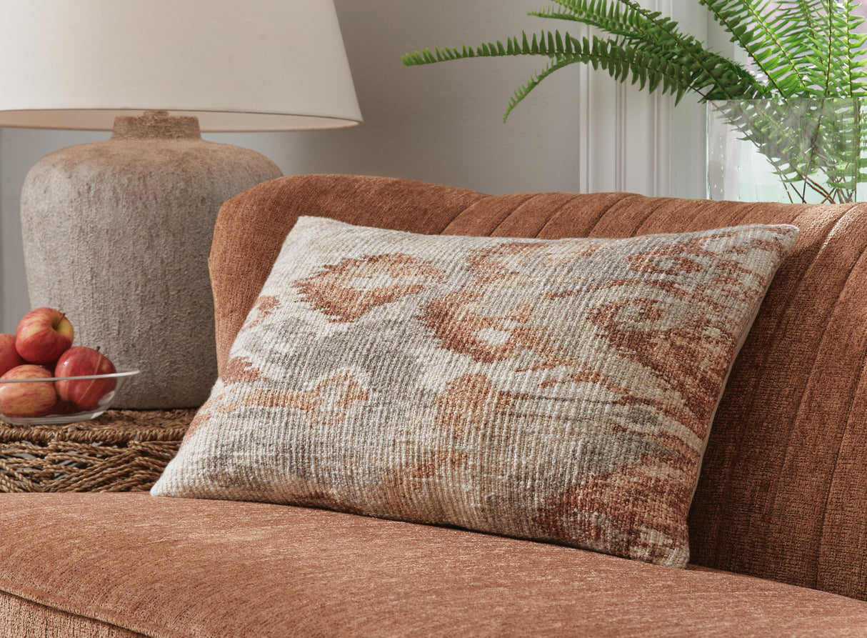 Aprover Rust/Gray/White Pillow from Ashley - Luna Furniture